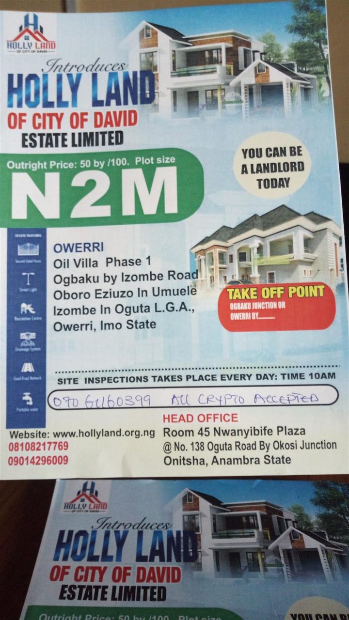 Holly land city of David estate limited