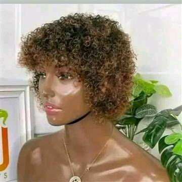 Human hair blend wig
