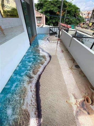 Work by 3D epxy floor