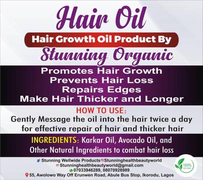 Hair growth herbal oil