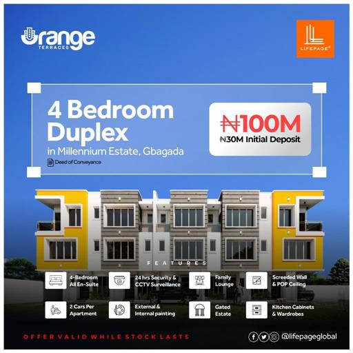 4 Bedroom Terrace Apartment @ Gbagada