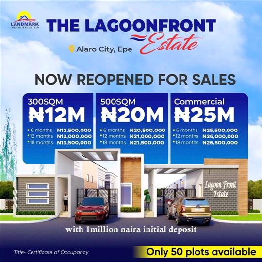 THE LAGOON FRONT ESTATE, ALARO CITY, EPE