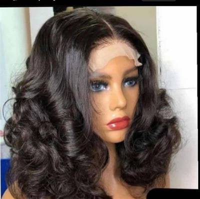 Double drawn curly wig