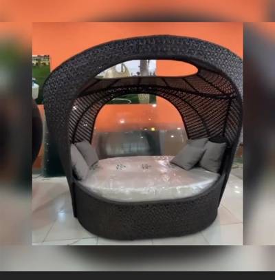 Outdoor Romantic Rattan bed