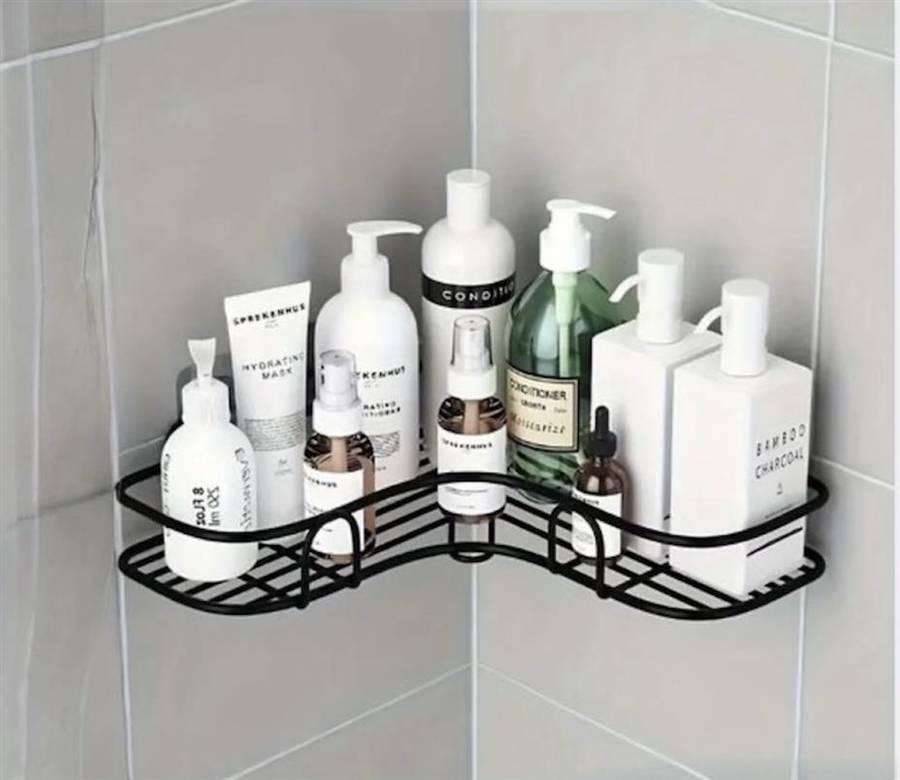 Bathroom/Toilet Corner Iron Shelf Rack
