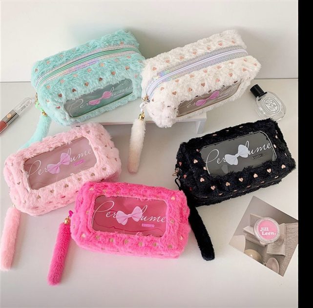 Soft Plush Cosmetic Pouch
