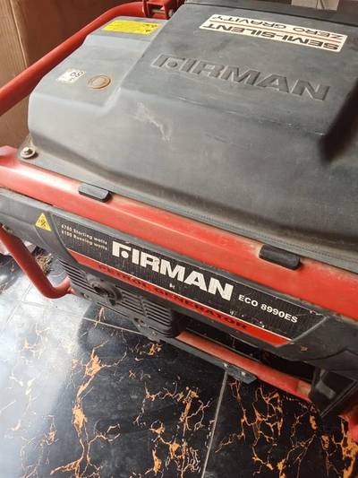 Neatly used 6.7kw Firman Generator