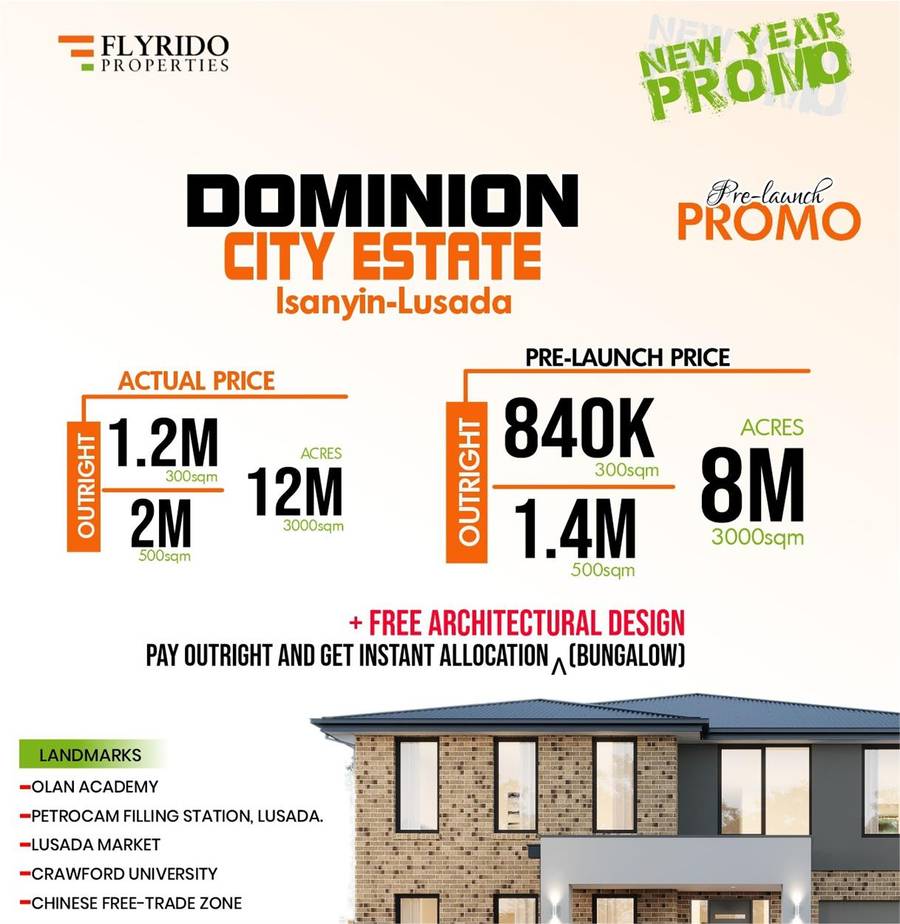 Dominion City Estate, Isiyin-Lusada