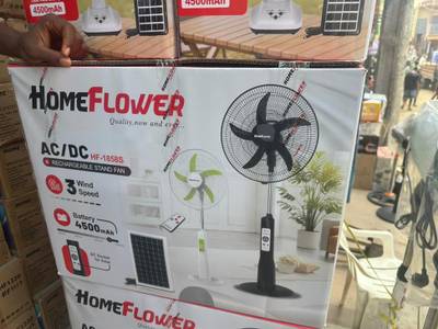 Ac/Dc Solar Rechargeable fan