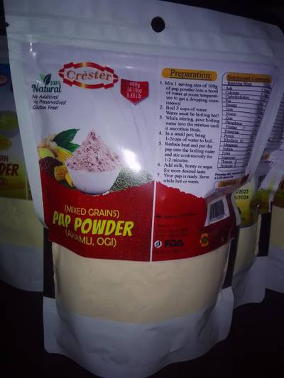 Mixed grains pap powder