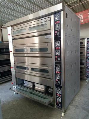 9 tray 3 deck gas oven
