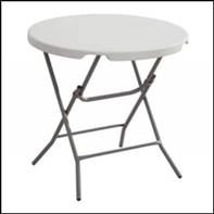 Mini 3ft Round Plastic Table