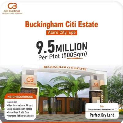 LAND FOR SALE IN BUCKINGHAM CITY LEKKI