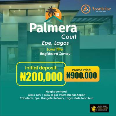 Land For Sale in Palmera Court Ketu Epe