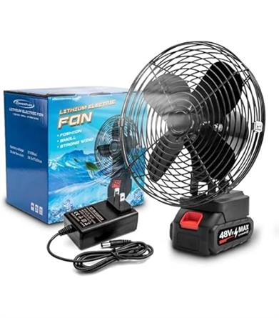 LITHIUM ROTATIONAL FAN WITH 2 BATTERIES