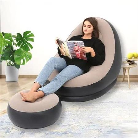 Inflatable sofa chair with electric pump