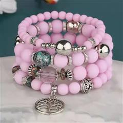 4 Pieces Of Beaded Bracelets