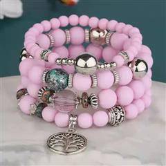 4 Pieces Of Beaded Bracelets