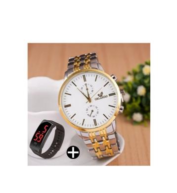 Orlando Wristwatch With Free LED Watch