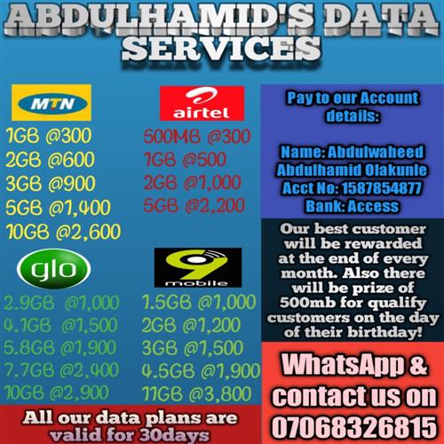 Abdulhamid's Data Services