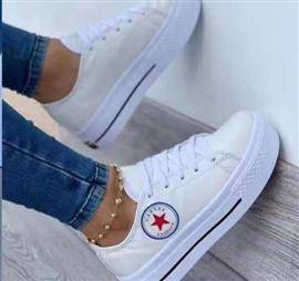 LADIES CANVAS FASHION SNEAKER