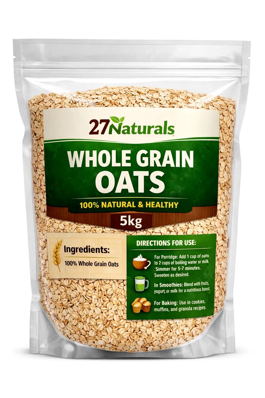 27Naturals Whole Grain Oat – 5kg
