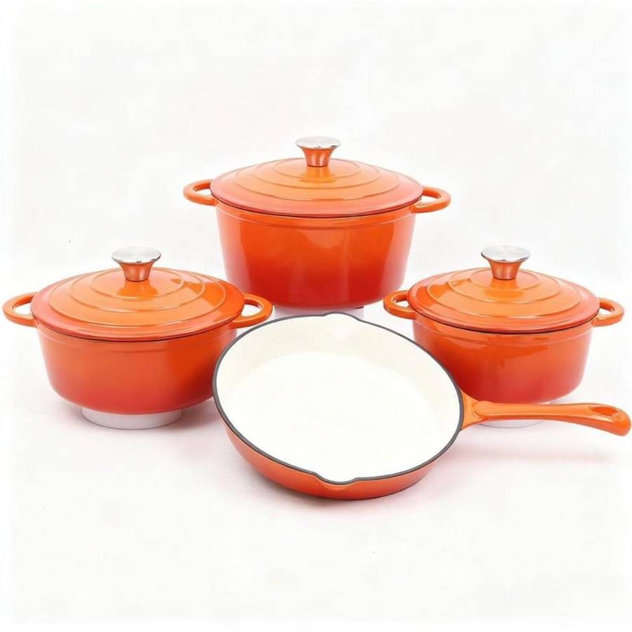 CAST IRON COOKWARE POT SET