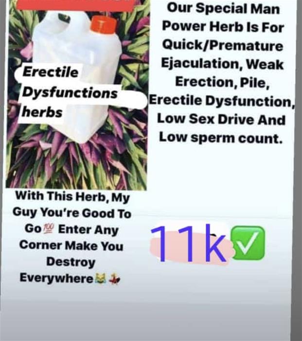 Erectile dysfunction herb