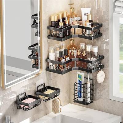 5pcs caddy Shower Bathroom Corner Set