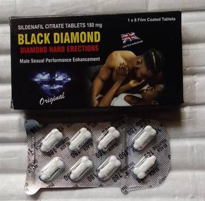 Black Diamond Capsule for Hard Erection