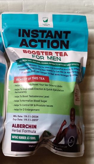 Instant Action Booster Tea for Men Enhan