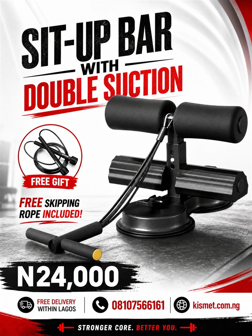 DOUBLE SUCTION UPGRADED SIT UP BAR