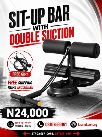 DOUBLE SUCTION UPGRADED SIT UP BAR