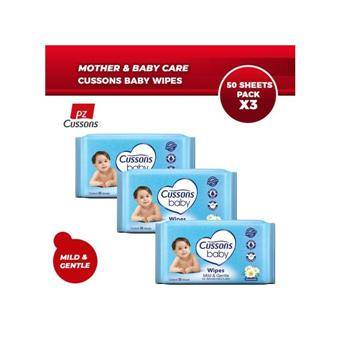 Cussons baby wipes x3