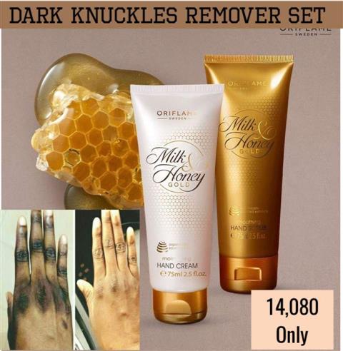 Milk and honey scrub and hand cream