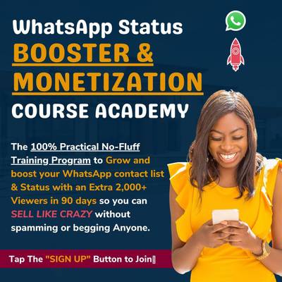 WhatsApp status booster and Monetization
