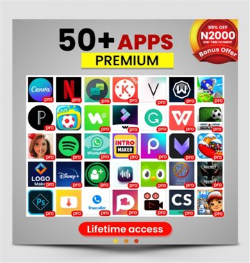 ACCESS TO 50+ PRO VERSION APPS?