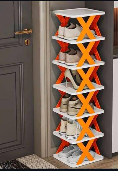 X shape shoe rack