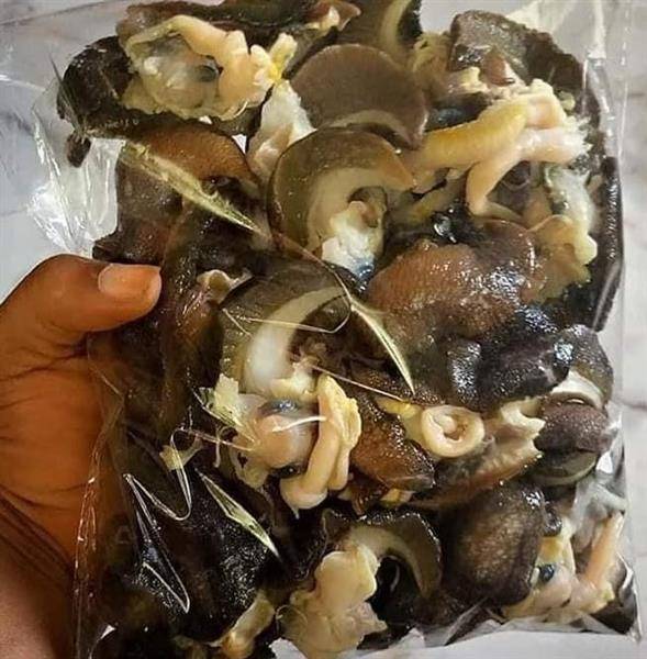 Snails , crayfish,goat meat,food stuff c