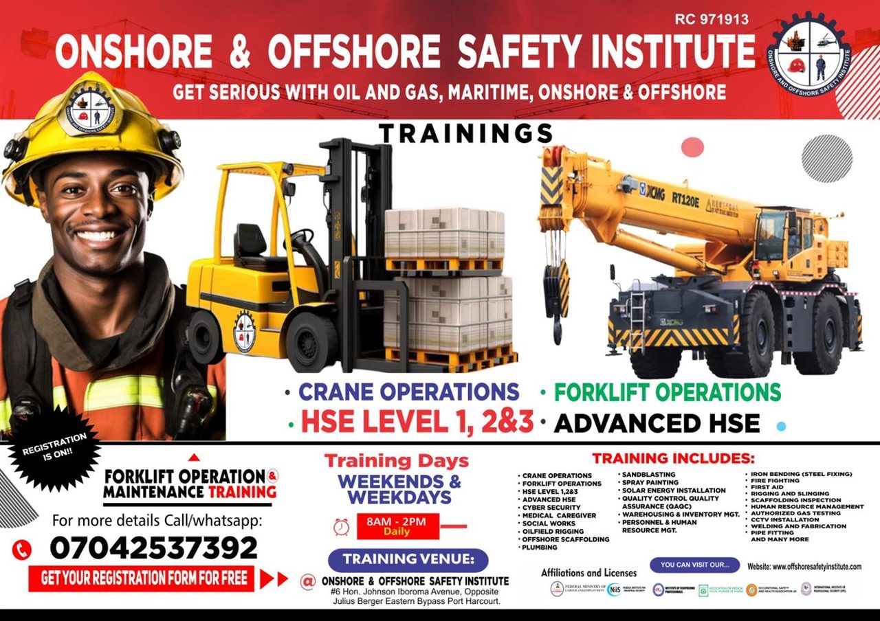 Onshore and Offshore related trainings