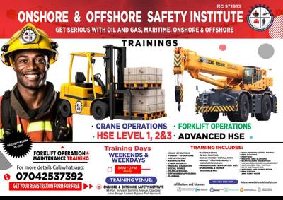 Onshore and Offshore related trainings