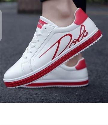 Men's Sneakers Canvas-Black And White