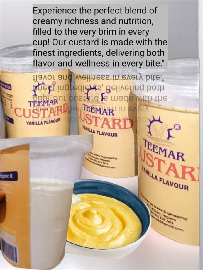 Teemar creamy custard