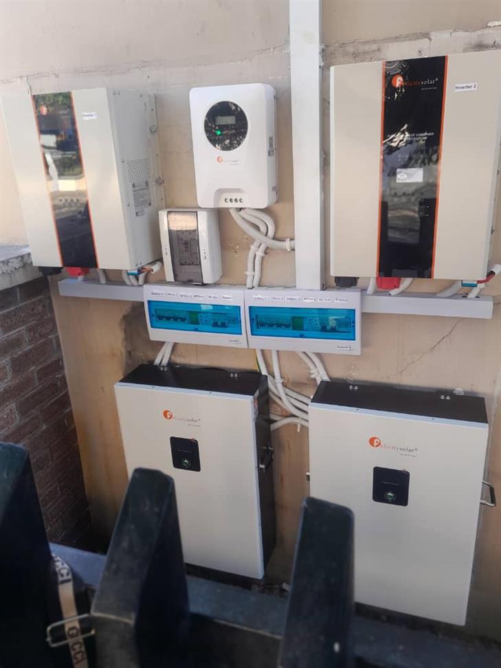 House & industrial solar system.