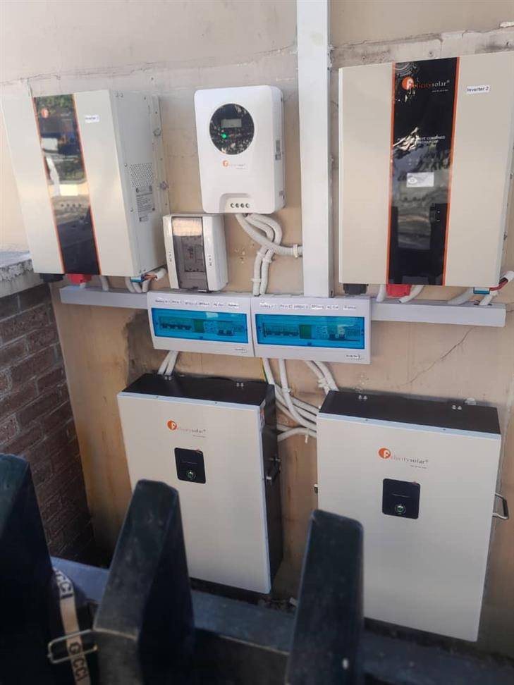 House & industrial solar system.