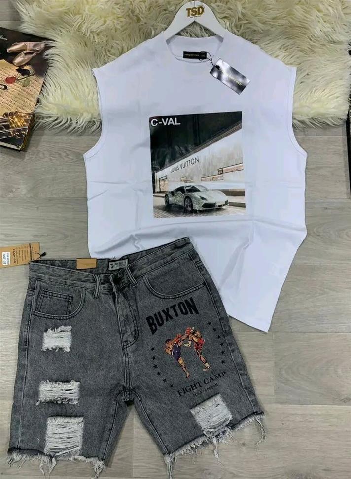 T-shirt and short jeans