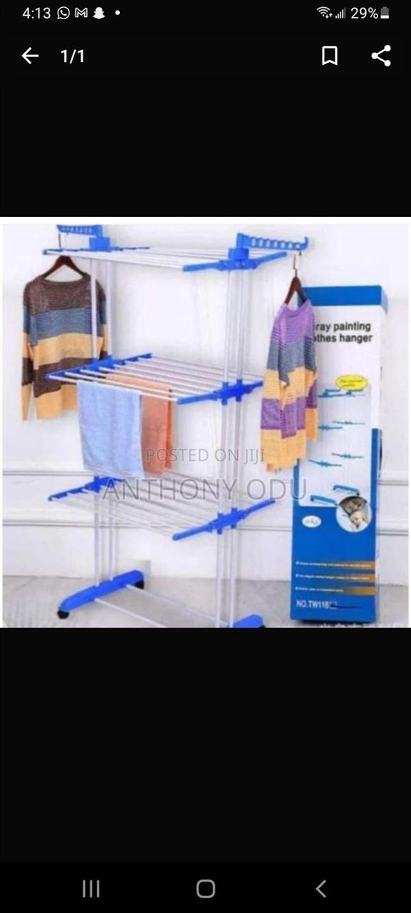 Foldable cloth hanger