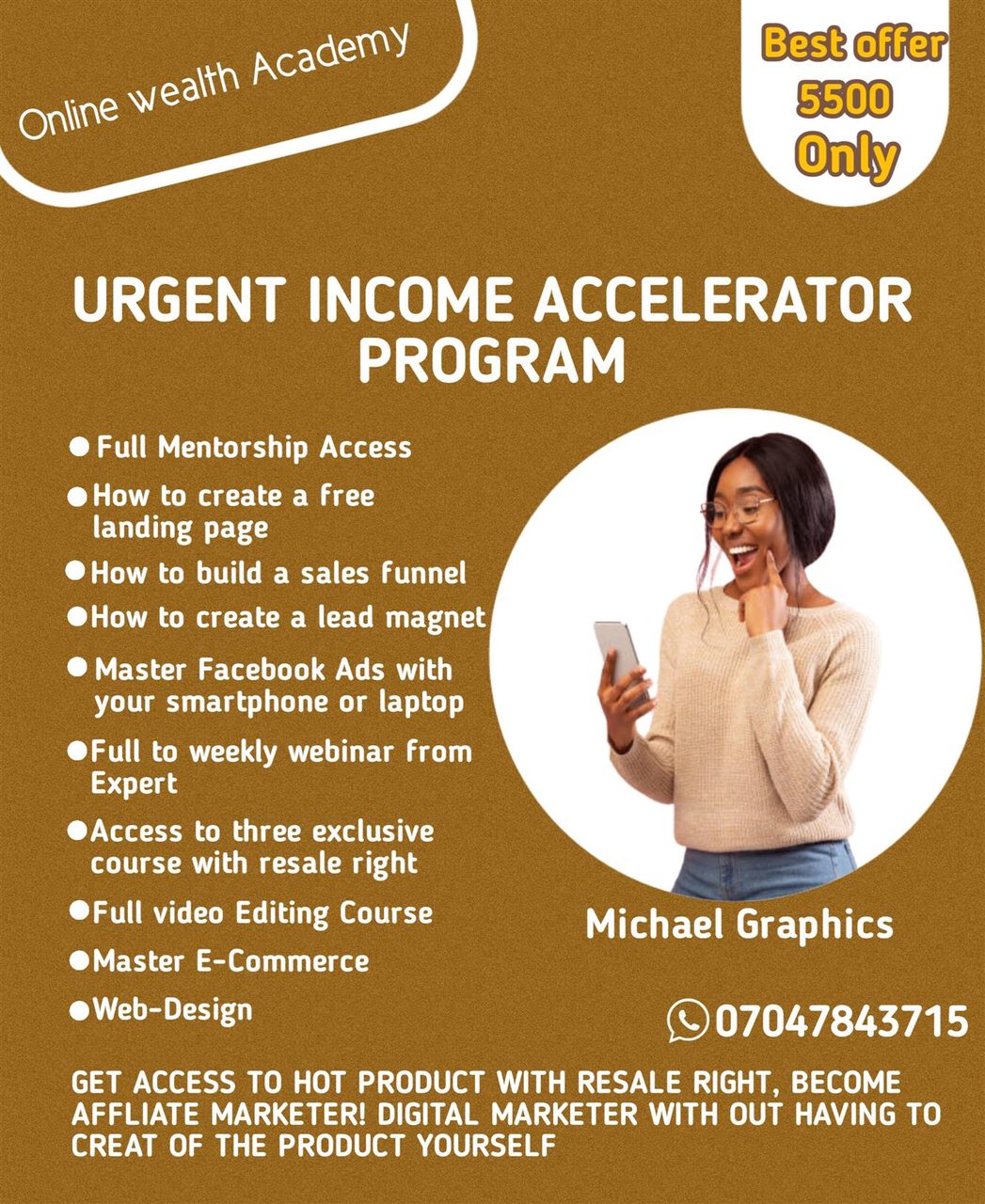 Urgent income accelerator program