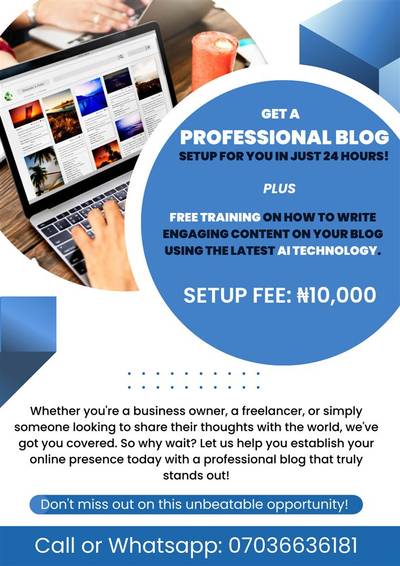 Get A Professional Blog Setup For You In