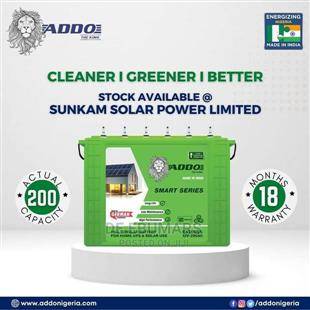 200ah India Tubular ADDO Battery